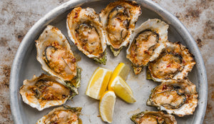 BBQ Chipotle Bourbon Butter Oysters