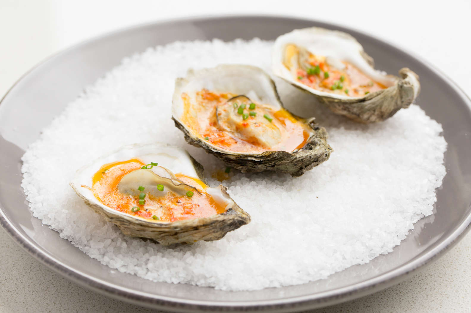 Grilled Oysters with Roasted Red Pepper Butter